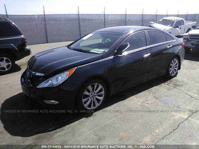 5NPEC4AB3CH362500 - 2012 HYUNDAI SONATA SE/LIMITED BLACK photo 2