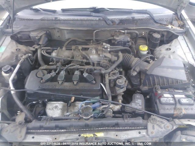 3N1CB51D82L651312 - 2002 NISSAN SENTRA XE/GXE GRAY photo 10