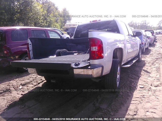 3GCRCSE02AG123458 - 2010 CHEVROLET SILVERADO C1500 LT SILVER photo 4