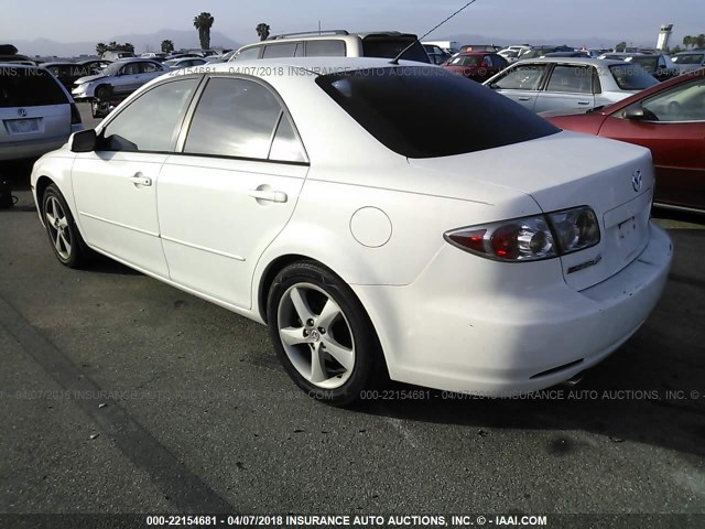 1YVHP80D065M51354 - 2006 MAZDA 6 S WHITE photo 3