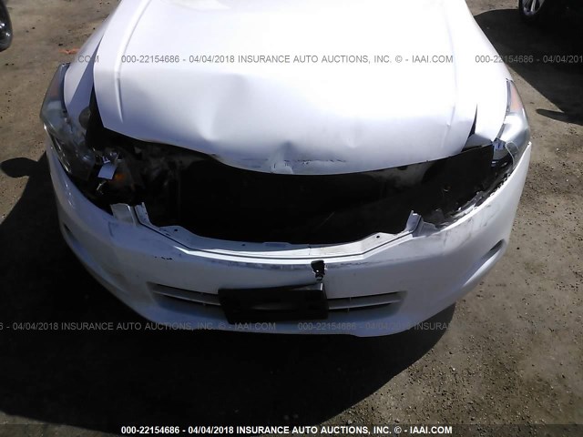 1HGCP3F83AA003303 - 2010 HONDA ACCORD EXL WHITE photo 6