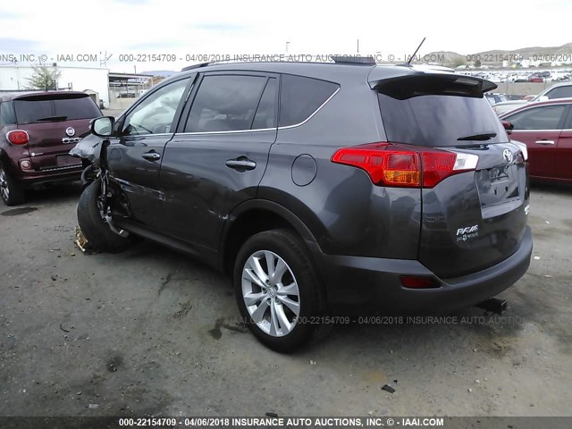 2T3DFREV8FW311298 - 2015 TOYOTA RAV4 LIMITED GRAY photo 3