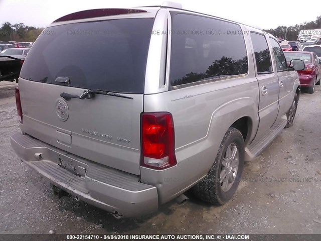 3GYFK66N85G227606 - 2005 CADILLAC ESCALADE ESV GRAY photo 4