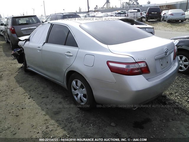 4T1BK46K78U567809 - 2008 TOYOTA CAMRY LE/XLE/SE SILVER photo 3