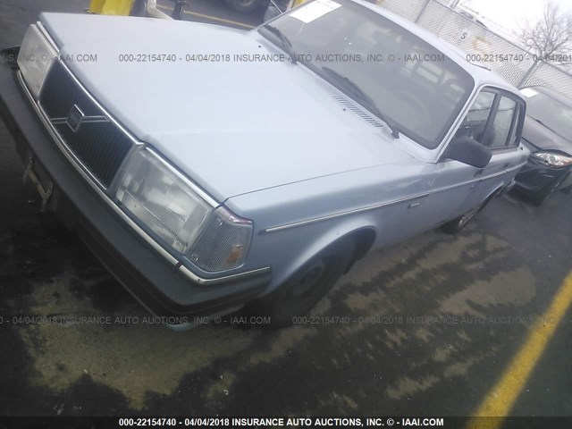 YV1AA8843M1433555 - 1991 VOLVO 240 BLUE photo 2