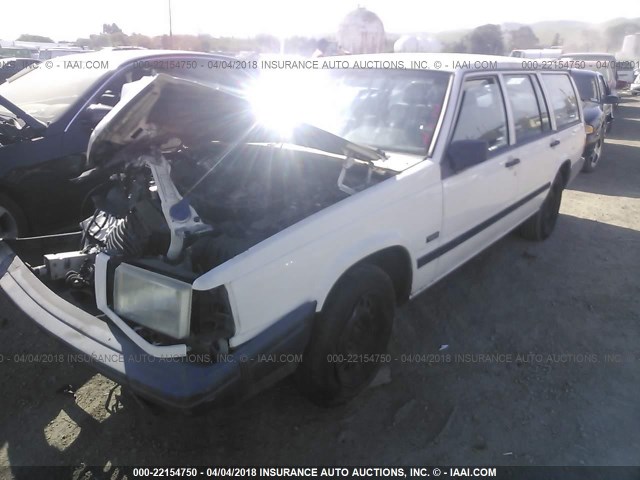 YV1FW8818N2354777 - 1992 VOLVO 740 WHITE photo 2