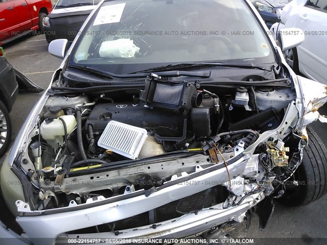 JTKDE177750062345 - 2005 TOYOTA SCION TC 银色 照片 10