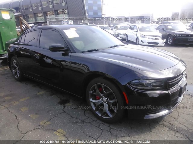 2C3CDXHG4FH858835 - 2015 DODGE CHARGER SXT BLACK photo 1