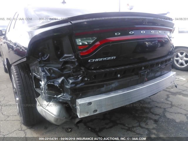 2C3CDXHG4FH858835 - 2015 DODGE CHARGER SXT BLACK photo 6