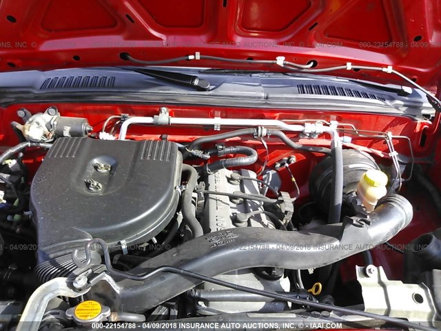 1N6DD26S5WC317402 - 1998 NISSAN FRONTIER KING CAB XE/KING CAB SE RED photo 10