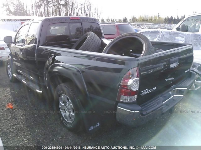5TEUU42N49Z607148 - 2009 TOYOTA TACOMA ACCESS CAB Schwarz Foto 3