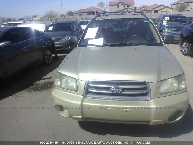 JF1SG65693H704844 - 2003 SUBARU FORESTER 2.5XS ოქროსფერი ფოტო 6