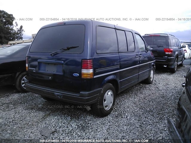 1FMCA11U5SZC03977 - 1995 FORD AEROSTAR Dark Blue photo 4