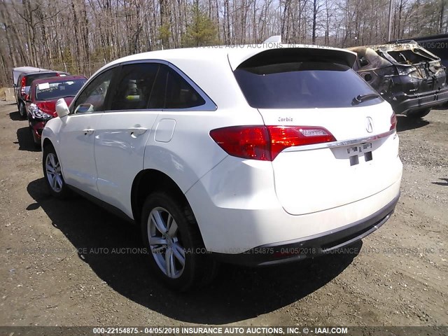 5J8TB4H5XDL005212 - 2013 ACURA RDX TECHNOLOGY WHITE photo 3