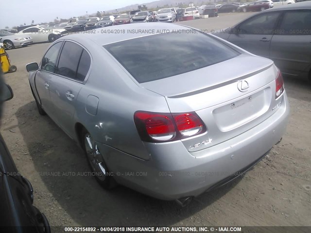 JTHBN96S965007739 - 2006 LEXUS GS GENERATION 200 430 SILVER photo 3