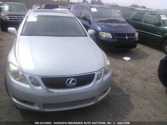 JTHBN96S965007739 - 2006 LEXUS GS GENERATION 200 430 SILVER photo 6