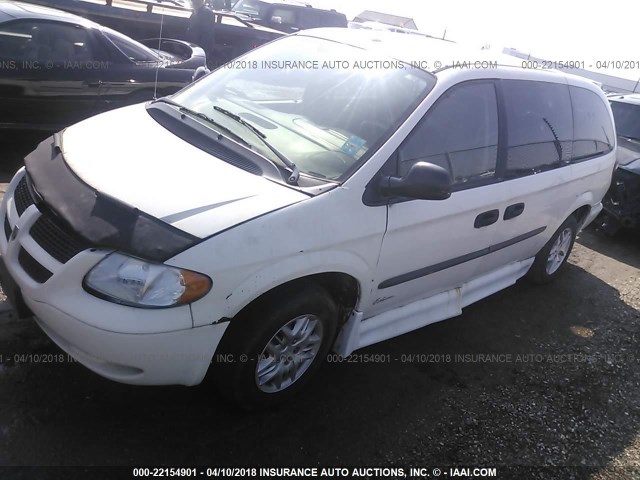 1D4GP24R84B594560 - 2004 DODGE GRAND CARAVAN SE WHITE photo 2