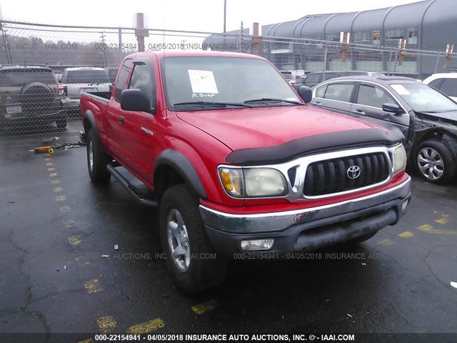 5TESM92N61Z732760 - 2001 TOYOTA TACOMA XTRACAB PRERUNNER RED photo 1