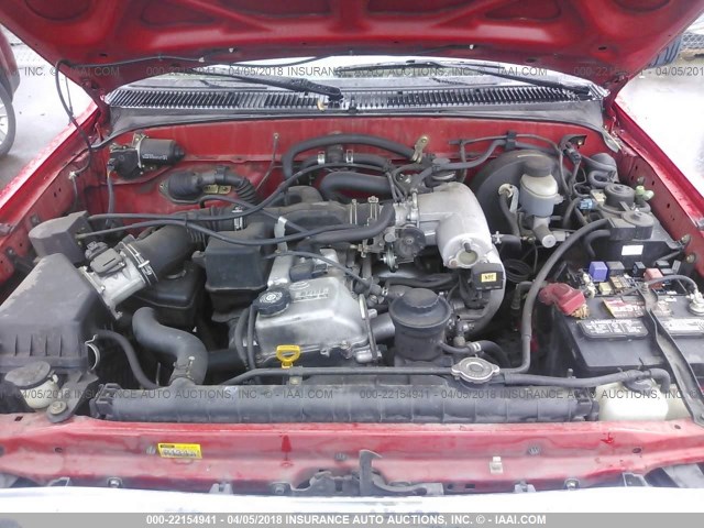 5TESM92N61Z732760 - 2001 TOYOTA TACOMA XTRACAB PRERUNNER წითელი ფოტო 10