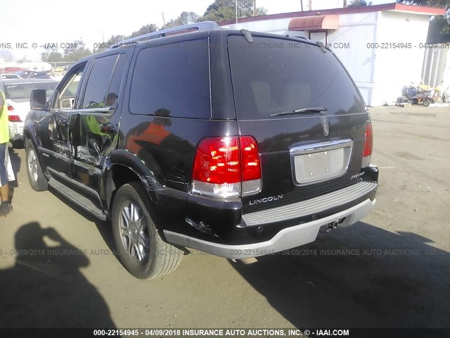 5LMEU68H64ZJ37378 - 2004 LINCOLN AVIATOR BLACK photo 3