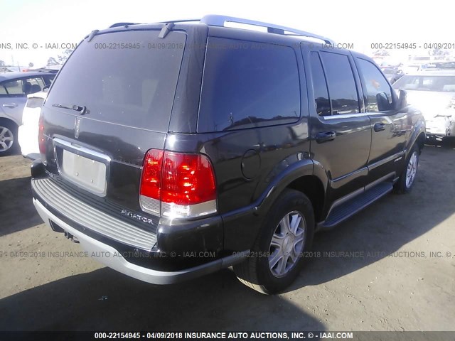 5LMEU68H64ZJ37378 - 2004 LINCOLN AVIATOR 黑色 照片 4