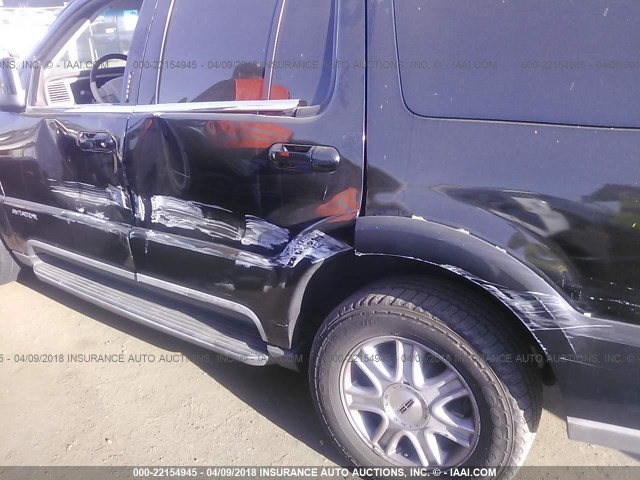 5LMEU68H64ZJ37378 - 2004 LINCOLN AVIATOR BLACK photo 6