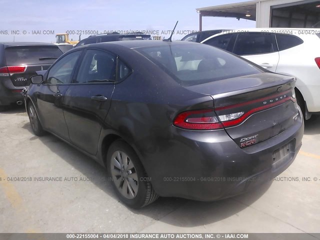 1C3CDFDH2FD124961 - 2015 DODGE DART SE AERO GRAY photo 3