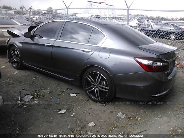 1HGCR2F57HA088103 - 2017 HONDA ACCORD SPORT 灰色 照片 3