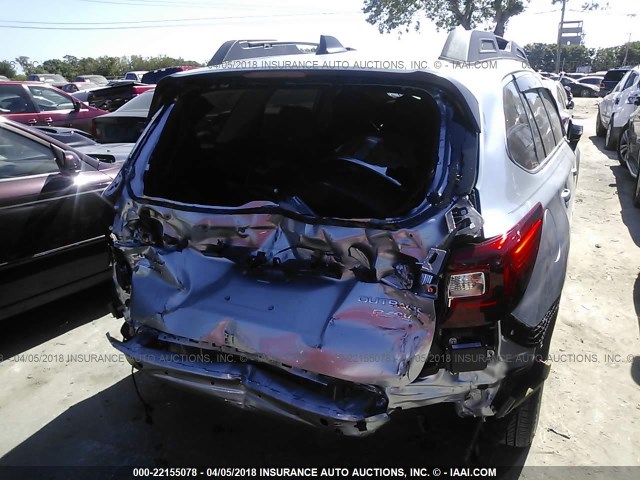 4S4BSANC7H3265872 - 2017 SUBARU OUTBACK 2.5I LIMITED GRAY photo 6