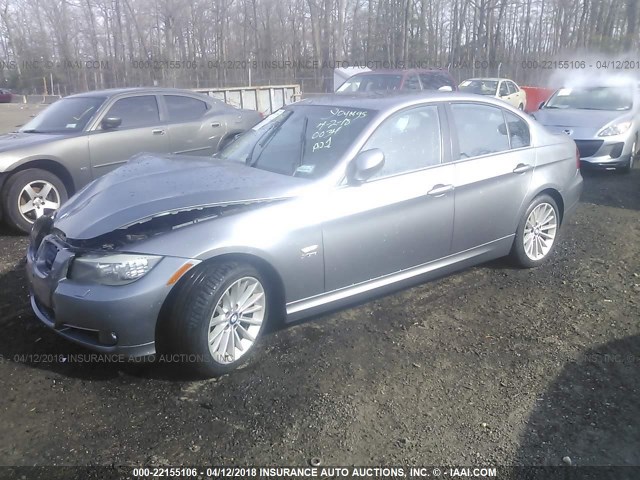 WBAPL5C57BA918333 - 2011 BMW 335 XI GRAY photo 2