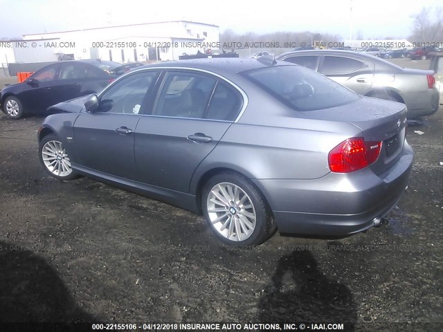 WBAPL5C57BA918333 - 2011 BMW 335 XI GRAY photo 3