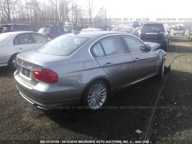 WBAPL5C57BA918333 - 2011 BMW 335 XI GRAY photo 4