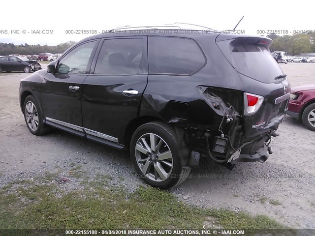 5N1AR2MN6DC665383 - 2013 NISSAN PATHFINDER S/SV/SL/PLATINUM BLACK photo 3