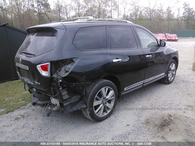 5N1AR2MN6DC665383 - 2013 NISSAN PATHFINDER S/SV/SL/PLATINUM BLACK photo 4