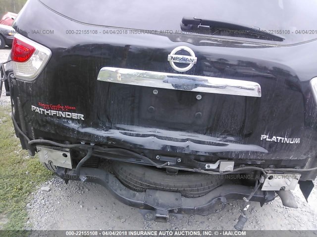 5N1AR2MN6DC665383 - 2013 NISSAN PATHFINDER S/SV/SL/PLATINUM 黑色 照片 6