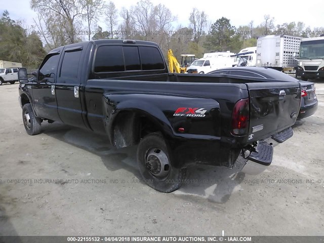 1FTWW33P45EC22974 - 2005 FORD F350 SUPER DUTY BLACK photo 3