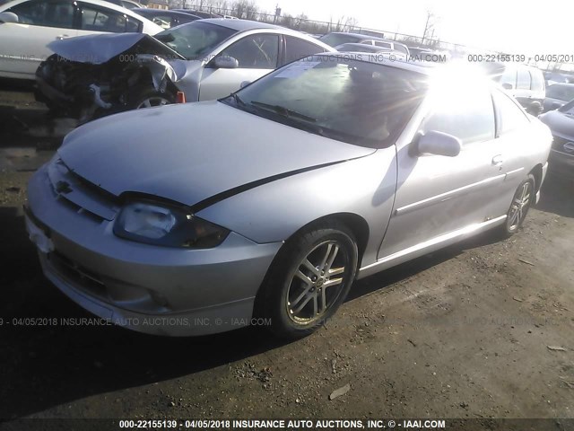 1G1JH12F257130194 - 2005 CHEVROLET CAVALIER LS SPORT SILVER photo 2