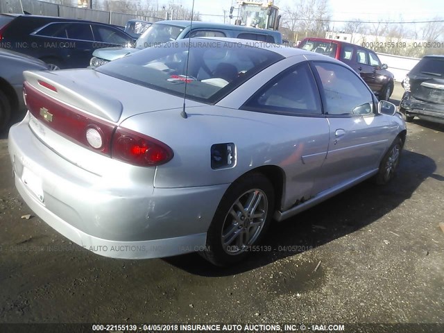 1G1JH12F257130194 - 2005 CHEVROLET CAVALIER LS SPORT SILVER photo 4