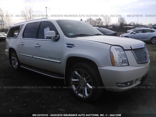 1GYUKHEF8AR257602 - 2010 CADILLAC ESCALADE ESV LUXURY WHITE photo 1