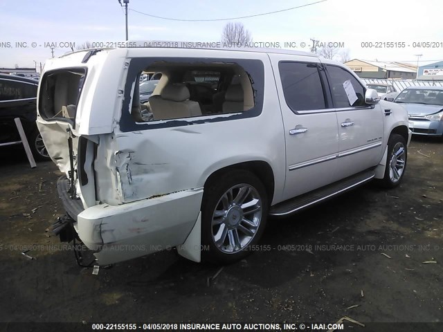 1GYUKHEF8AR257602 - 2010 CADILLAC ESCALADE ESV LUXURY WHITE photo 4