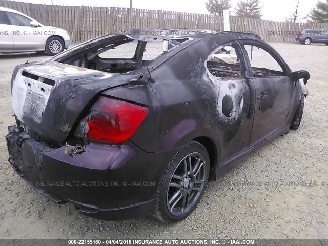 JTKDE167060079751 - 2006 TOYOTA SCION TC 勃艮第红 照片 4