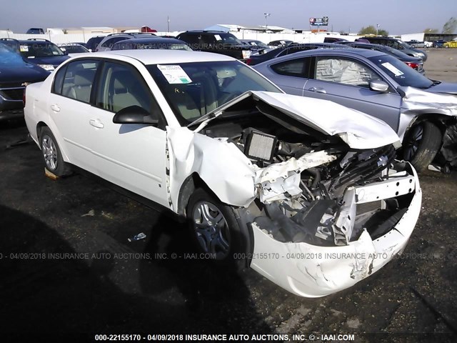 1G1ZS58F88F128592 - 2008 CHEVROLET MALIBU LS WHITE photo 1