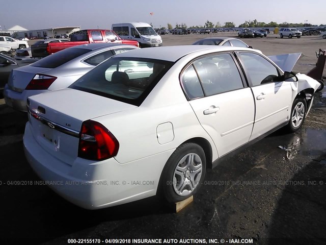 1G1ZS58F88F128592 - 2008 CHEVROLET MALIBU LS WHITE photo 4