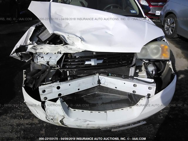 1G1ZS58F88F128592 - 2008 CHEVROLET MALIBU LS WHITE photo 6