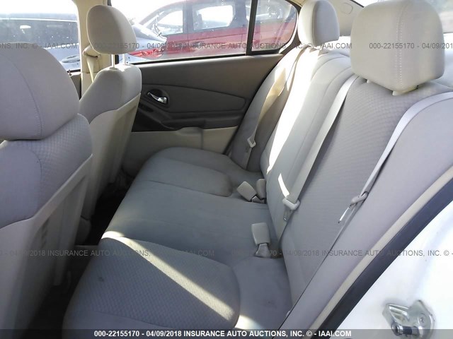 1G1ZS58F88F128592 - 2008 CHEVROLET MALIBU LS WHITE photo 8