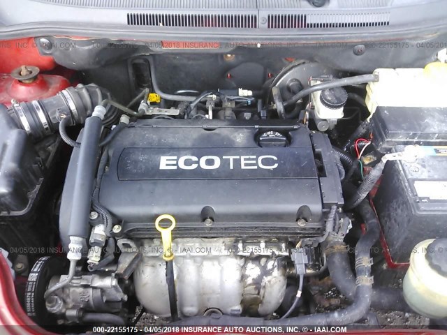 KL1TD56E09B611656 - 2009 CHEVROLET AVEO LS/LT 红色 照片 10