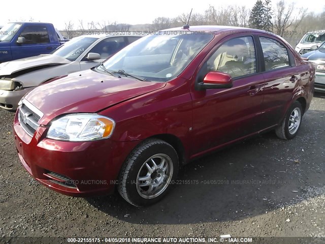 KL1TD56E09B611656 - 2009 CHEVROLET AVEO LS/LT 红色 照片 2