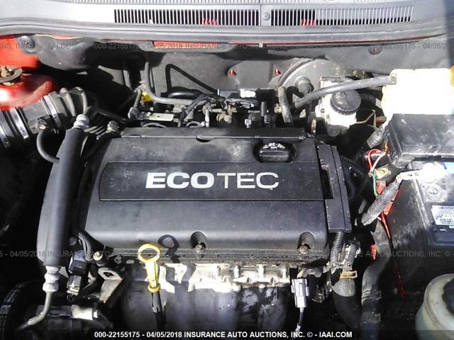 KL1TD56E09B611656 - 2009 CHEVROLET AVEO LS/LT 红色 照片 6