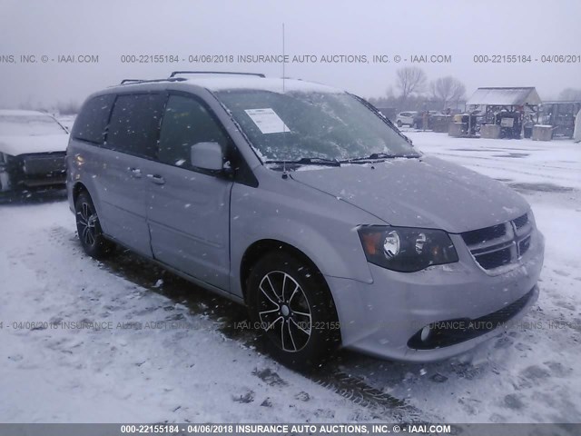 2C4RDGEGXGR329881 - 2016 DODGE GRAND CARAVAN R/T GRAY photo 1