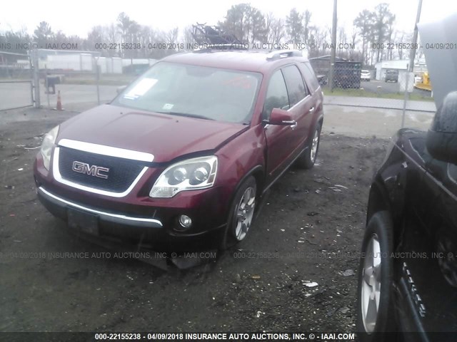 1GKER23D99J214647 - 2009 GMC ACADIA SLT-1 Granate foto 2